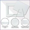 American Built Pro Access Panel, 9 in x 6 in White Plastic TwoPiece, 12PK AP 96 P12